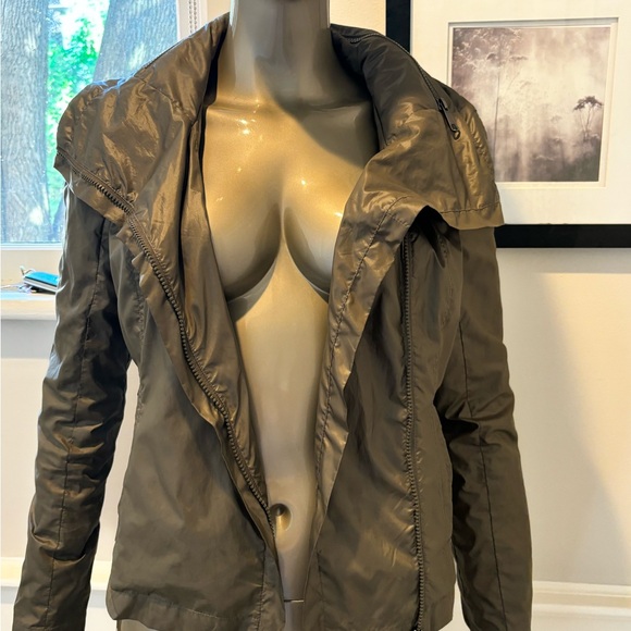 MACKAGE GREY LIGHWEIGHT MOTORCYCLE BIKER  bomber motorcycle jacket small - Picture 9 of 13